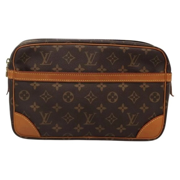 LOUIS VUITTON Monogram Compiegne 28 Clutch Bag M51845 LV Auth 135528 - Picture 2 of 16